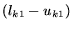 $(l_{k1}-u_{k1})$