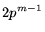 $2p^{m-1}$